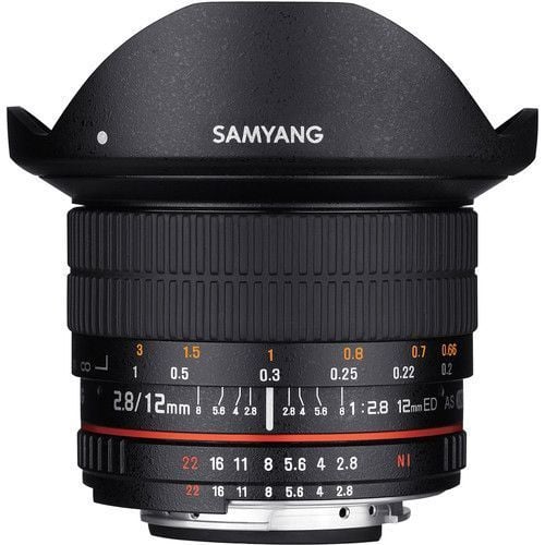 Samyang 12mm f/2.8 ED AS NCS Fisheye Lens (Canon EF)