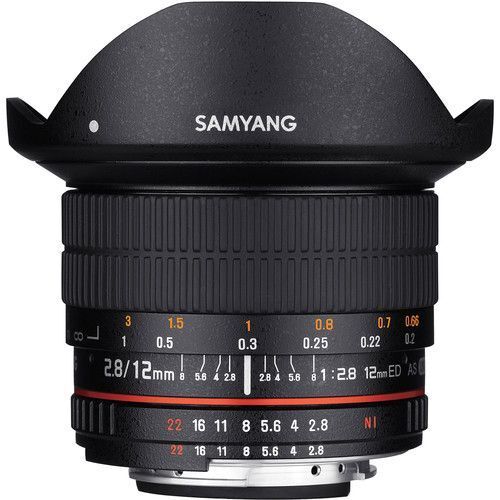 Samyang 12mm f/2.8 ED AS NCS Fisheye Lens (Canon EF)