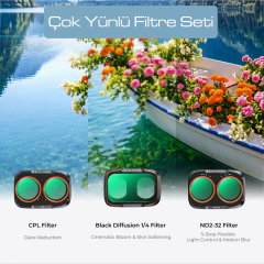 K&F Concept Osmo Pocket 4P Filtre Seti - Metal Versiyon