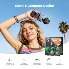 K&F Concept Osmo Pocket 4P Filtre Seti - Metal Versiyon