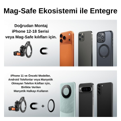 K&F Concept Osmo Pocket 4 için Manyetik Telefon Tutucu