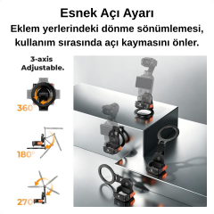 K&F Concept Osmo Pocket 4 için Manyetik Telefon Tutucu