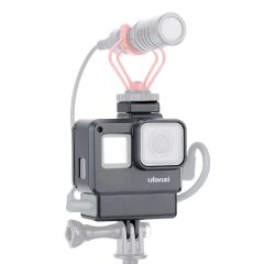 Ulanzi V2 Gopro Hero 5 6 7 Mikrofon Yuvalı Çerçeve