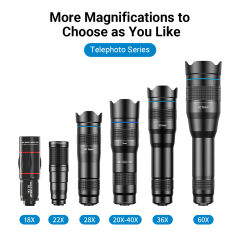 Apexel 20-40X Akıllı Telefon Telefoto Lens Kiti