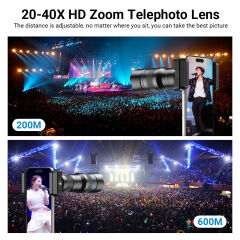 Apexel 20-40X Akıllı Telefon Telefoto Lens Kiti