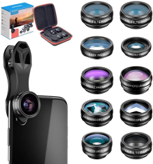 Apexel 10'u 1 Arada Telefon Lens Kiti