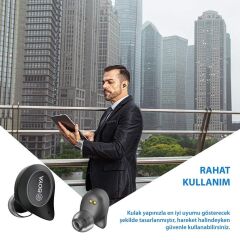 Boya BY-AP1 Kablosuz Bluetooth Kulaklık Siyah