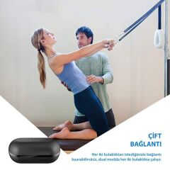 Boya BY-AP1 Kablosuz Bluetooth Kulaklık Siyah