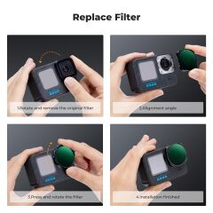 K&F Concept GoPro HERO13 ND Filtre Seti