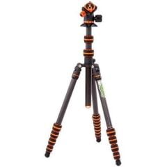 3 Legged Thing Punks Brian Travel Carbon Fiber Tripod ve Airhed Neo Ball Head (Black)