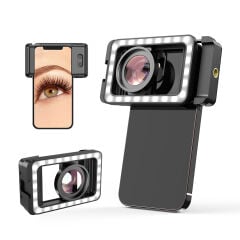 Apexel M15 Dolgu Işıklı Makro Lens
