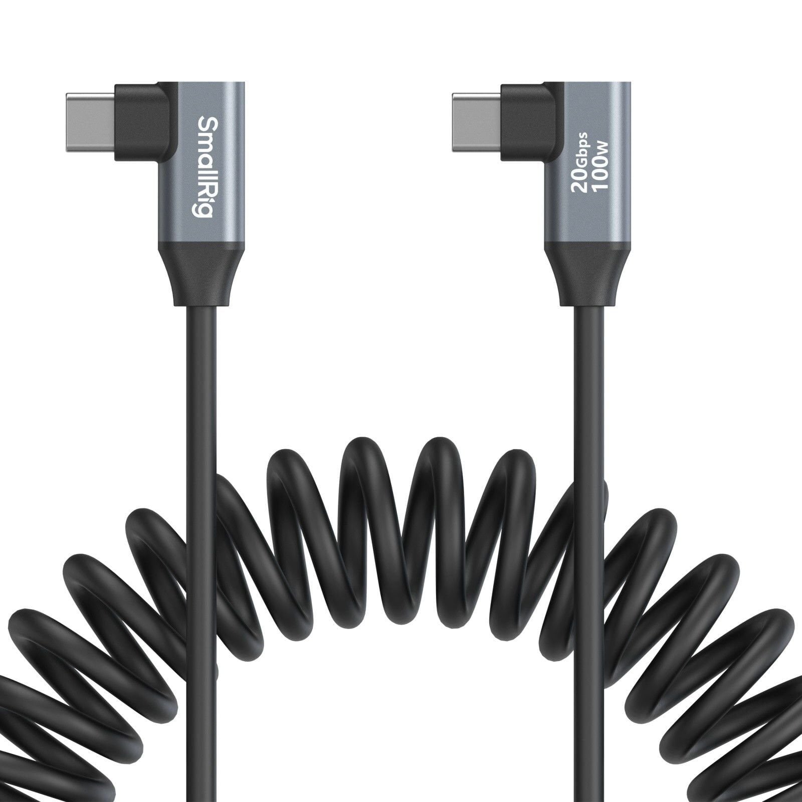 SmallRig 4793 USB-C (Açılı) - USB-C (Açılı) Sarmal Veri Kablosu