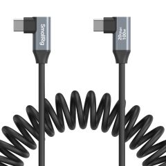 SmallRig 4793 USB-C (Açılı) - USB-C (Açılı) Sarmal Veri Kablosu
