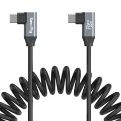 SmallRig 4793 USB-C (Açılı) - USB-C (Açılı) Sarmal Veri Kablosu