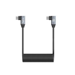 SmallRig 4793 USB-C (Açılı) - USB-C (Açılı) Sarmal Veri Kablosu