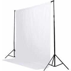 White screen-beyaz fon perde(2 x 3 m)-% 100 pamuk