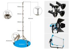 JINBEI JB-4200 Stüdyo Işık Standı Çelik