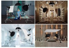 JINBEI M-8 2-in-1 Profesyonel Stüdyo Fonksiyonel Krom Işık Standı