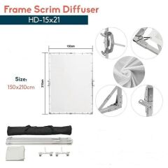 JINBEI HD-1.5x2.1m Çerçeve Butterfly  Difüzör Kit