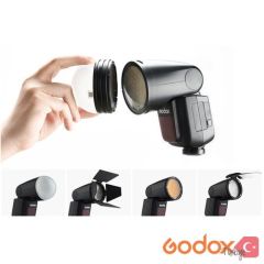 Godox V1 Olypmus Uyumlu Tepe Flaş (Yuvarlak Kafa)