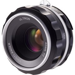 Voigtlander Ultron 40mm f/2 SL IIS Aspherical Lens (Nikon F Silver)