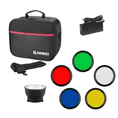 JINBEI HD-400 HSS TTL Dahili Akülü Taşınabilir Paraflaş Kit