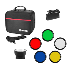 JINBEI HD-400 HSS TTL Dahili Akülü Taşınabilir Paraflaş Kit