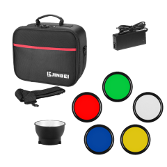 JINBEI HD-400 HSS TTL Dahili Akülü Taşınabilir Paraflaş Kit