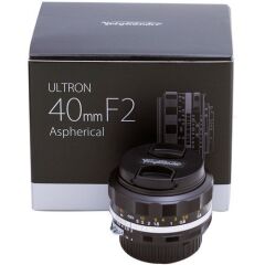 Voigtlander Ultron 40mm f/2 SL II S Aspherical Lens (Nikon F Black)