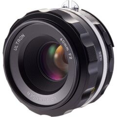 Voigtlander Ultron 40mm f/2 SL II S Aspherical Lens (Nikon F Black)