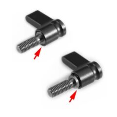 SmallRig M5 dişli siyah cırcırlı kelebek somun (13mm) 1566