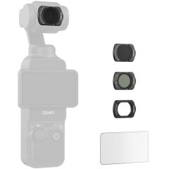 SmallRig 5122 DJI Osmo Pocket 3 için 1/4 Siyah Difüzyon & ND16 & CPL / 1/4 Siyah Difüzyon ve VND 2-5 /  6 Noktalı Yıldız  /  Ekran Koruyucu Çok İşlevli Filtre Kiti