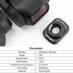 Ulanzi OP-5 Dji Osmo Pocket Geniş Açı Lens