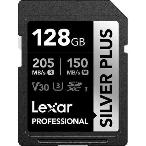 Lexar 128GB Professional Sılver Plus UHS-I SDXC V30 Hafıza Kartı