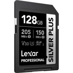 Lexar 128GB Professional Sılver Plus UHS-I SDXC V30 Hafıza Kartı