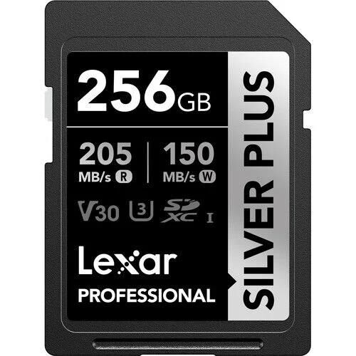 Lexar 256GB Professional Sılver Plus UHS-I SDXC V30 Hafıza Kartı