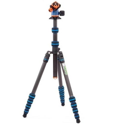 3 Legged Thing Punks Brian Travel Carbon Fiber Tripod ve Airhed Neo Ball Head (Mavi)