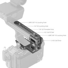 SmallRig 4830 Sony FX3 / FX30 XLR Uzatma Montaj Plakası Kiti