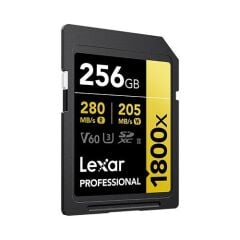 Lexar 256GB Professional 1800x UHS-II SDXC V60 Gold Hafıza Kartı