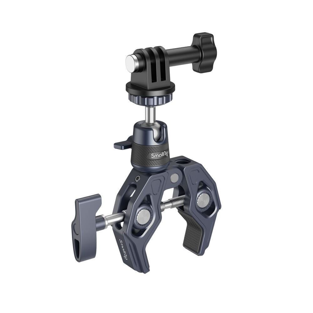 SmallRig 4102B Aksiyon Kameraları için 360° Küresel Başlık Montajlı  Süper Kelepçe