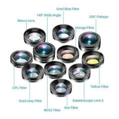APEXEL 11'i 1 Arada Cep Telefonu  İphone & Android İçin Akıllı Telefon Lens Kiti
