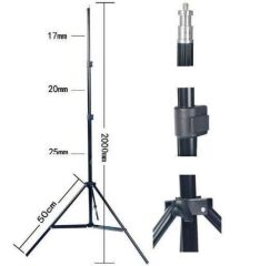 Weifeng WF 803 Işık Ayağı Light Stand 200cm (ÇANTALI)
