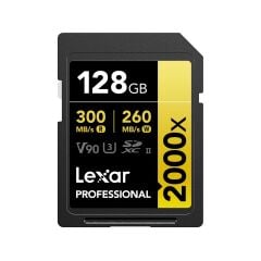 Lexar 128GB Professional 2000x SDXC V90 Gold Hafıza Kartı