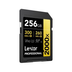 Lexar 256GB Professional 2000x SDXC V90 Gold Hafıza Kartı