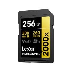 Lexar 256GB Professional 2000x SDXC V90 Gold Hafıza Kartı