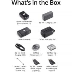 DJI Mic 2 İki Kişilik (Kablosuz Mikrofon)