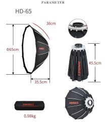 JINBEI EFD-60M LED 5500K Bebek&Çocuk Çekim Seti(Boom Kollu Paket)