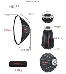 JINBEI EFD-60M LED 5500K Bebek&Çocuk Çekim Seti(Boom Kollu Paket)