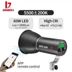 JINBEI EFD-60M LED 5500K Bebek&Çocuk Çekim Seti(Boom Kollu Paket)
