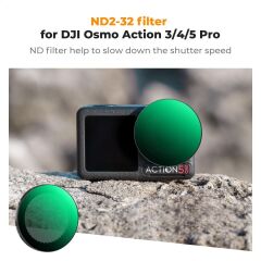 K&F NANO-X ND2-32  DJI Osmo Action 5/4/3 ile Uyumlu Değişken Filtre